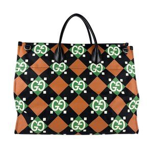 GUCCI Authentic Black Leather Shoulder Bag